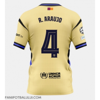 Barcelona Ronald Araujo #4 Tricou Fotbal Replică 2025-26 Barbati Deplasare